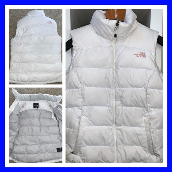 The North Face Jackets & Blazers - White North Face 700 fill Puffy Vest